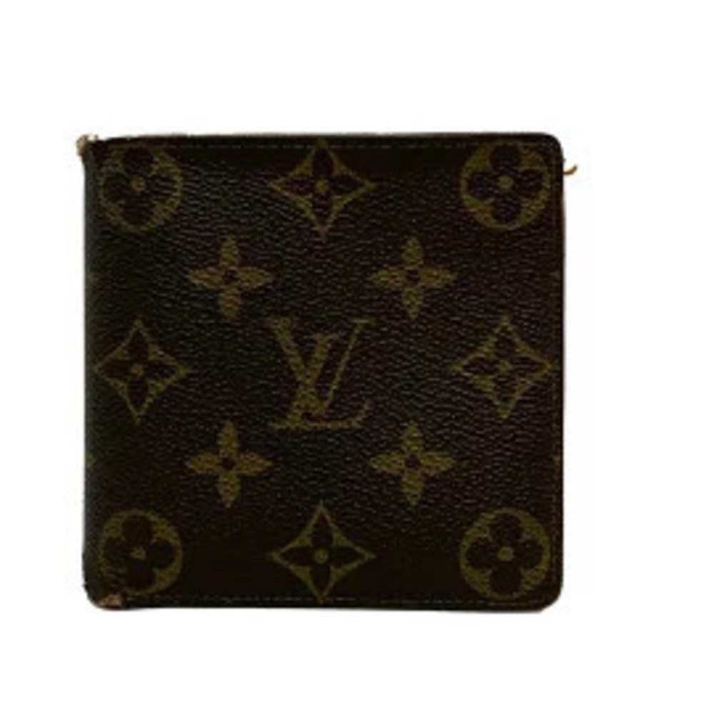 LOUIS VUITTON Portefeuille Cartes Credit Monnaie Bi fold Wallet Leather